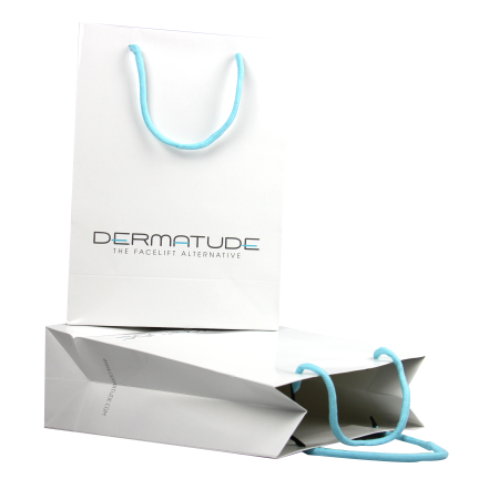 Shopping Bag - wit met logo (5 st)