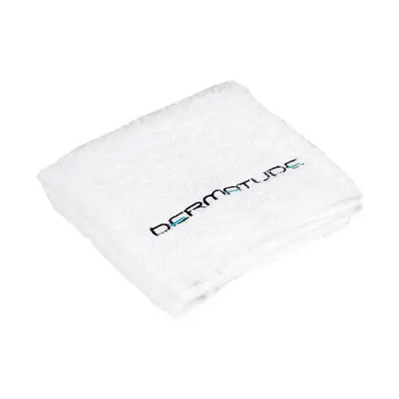 Compresdoek wit met logo 30x45 cm
