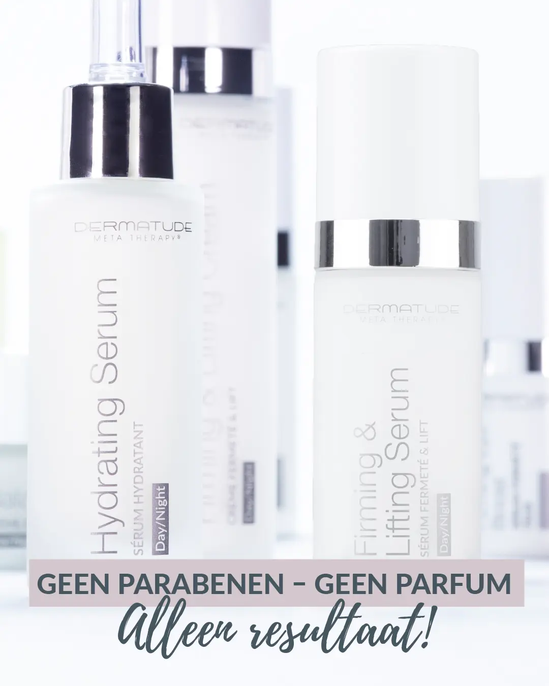 Dermatude Meta Therapy producten zijn parabenen vrij